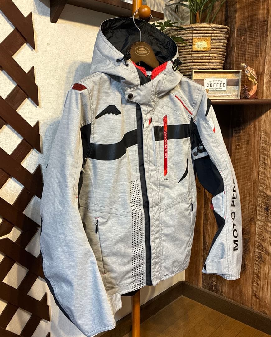 【ねこ】　アロフトフードジャケット M グレー×ブラック