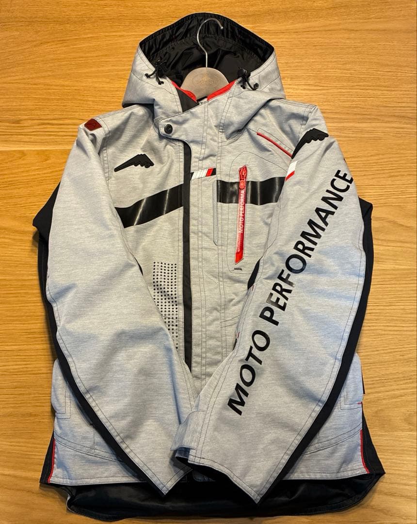 【ねこ】　アロフトフードジャケット M グレー×ブラック