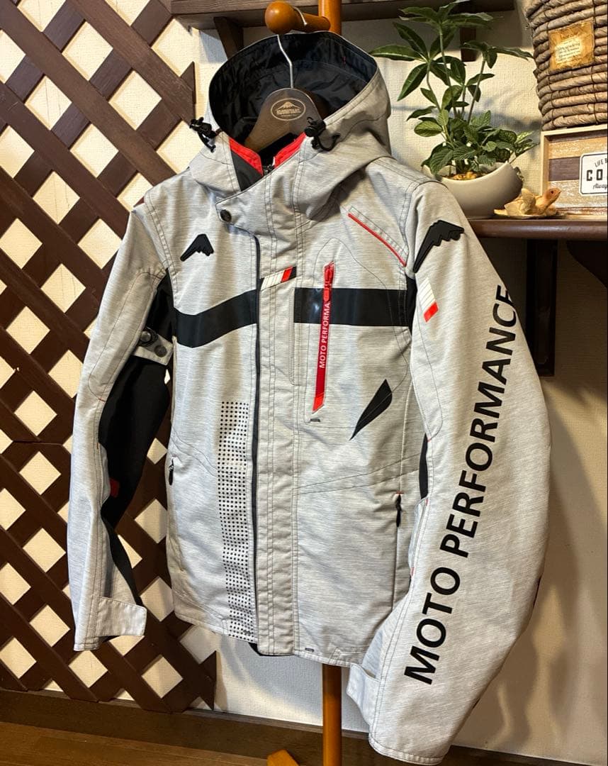 【ねこ】　アロフトフードジャケット M グレー×ブラック