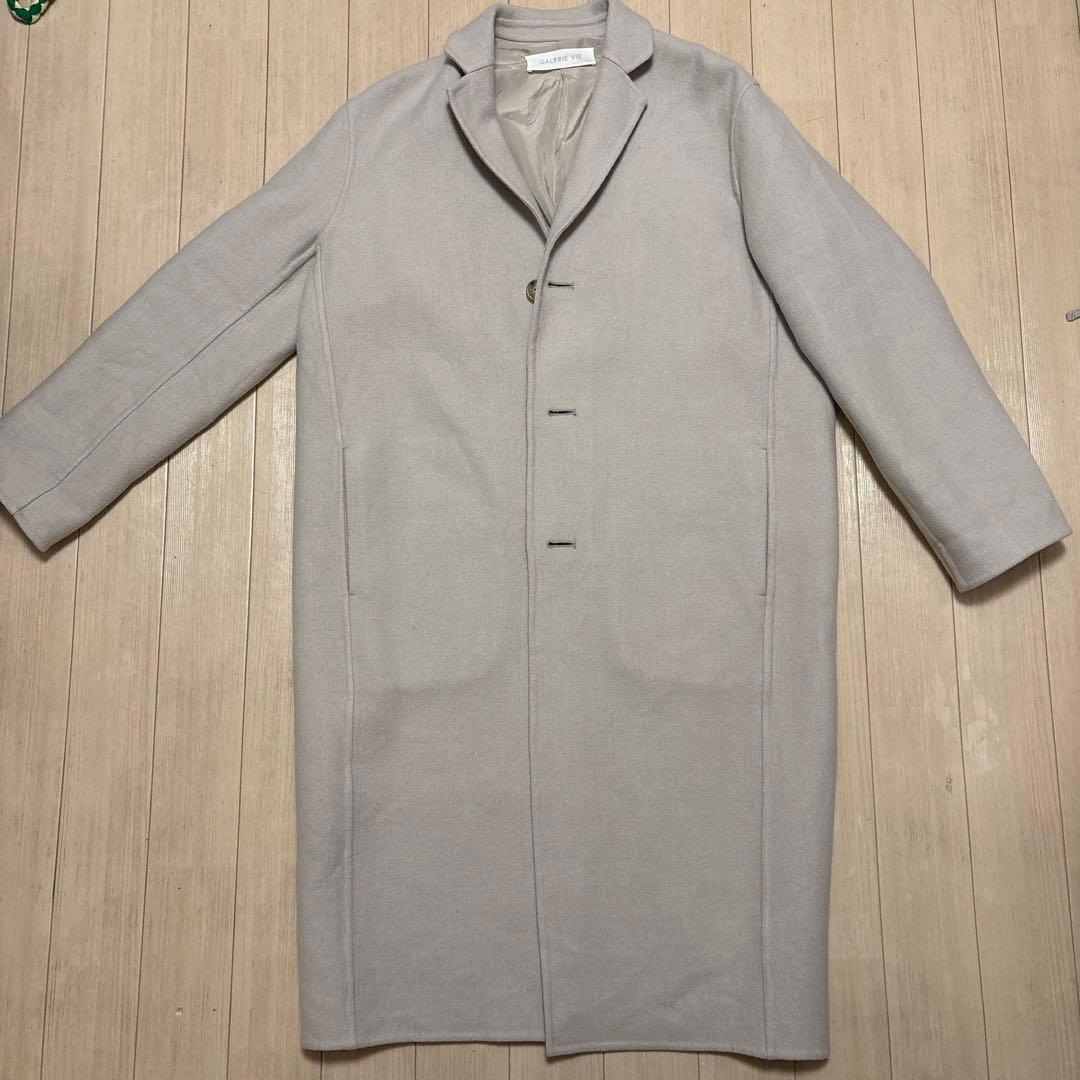 美品✨【GALERIE VIE】ライトメルトンチェスターコートMサイズ