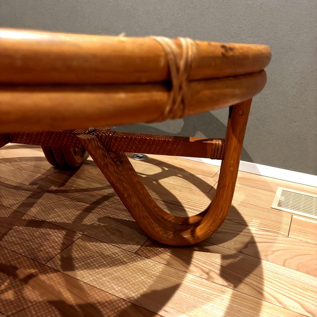 ラタン　籐　テーブル　ローテーブル　アンティーク