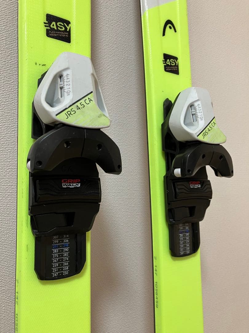 HEAD SUPER SHAPE スキー(147cm)とポール、ケース付き