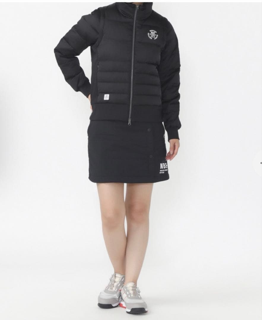 新品・未使用 マスターバニー　ストレッチタフタ 中綿スカート　ブラック