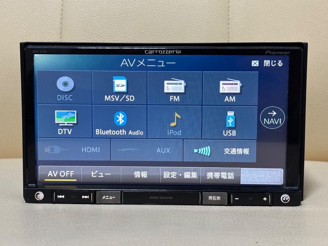 カロッツェリア AVIC-RZ99 地図データ 2015