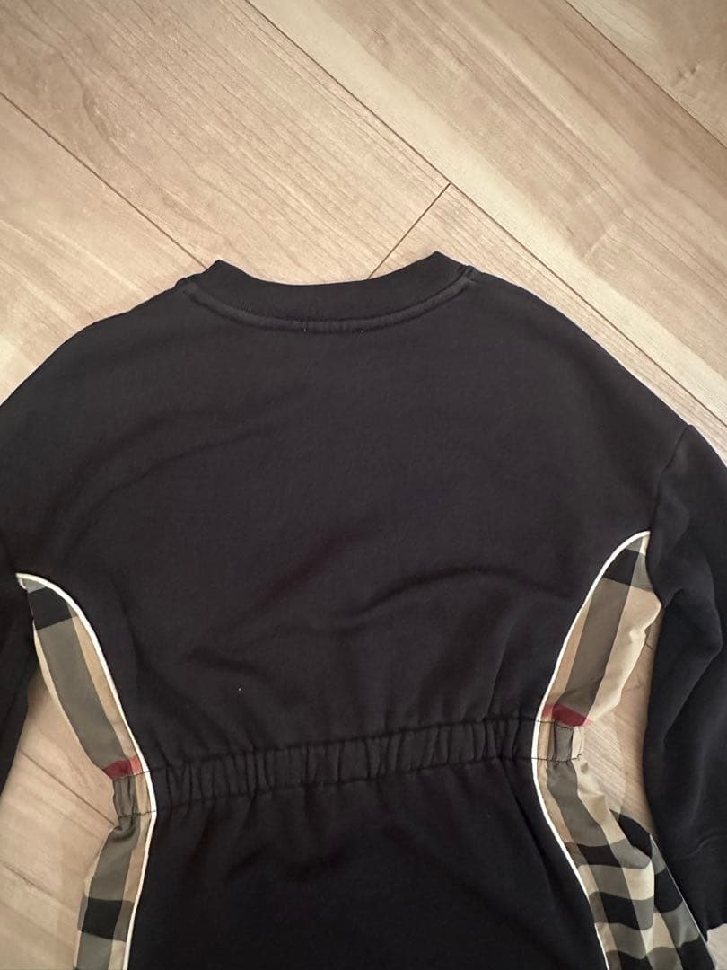 BURBERRY ブラック チェック柄 ワンピース 116cm