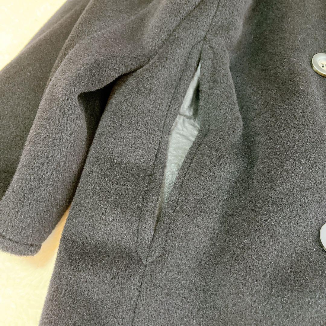 MaxMara sportmax最高級PIACENZAロングコート M ブラック