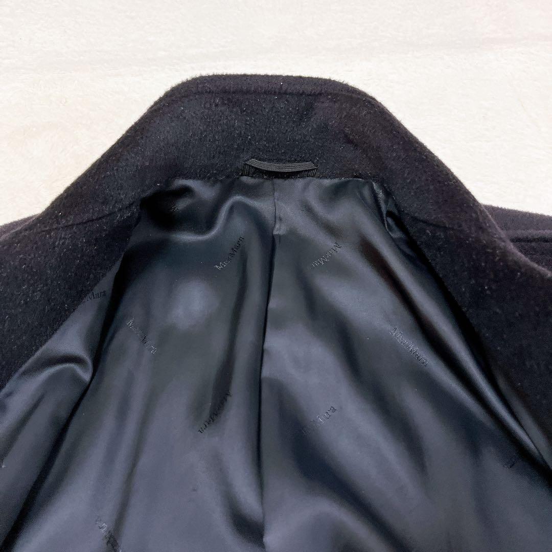 MaxMara sportmax最高級PIACENZAロングコート M ブラック