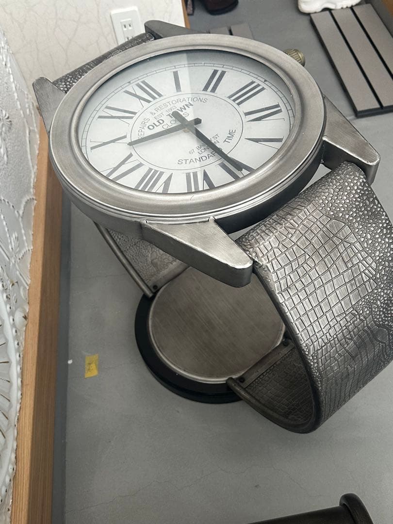 時計型　サイドテーブル　レア　おしゃれ