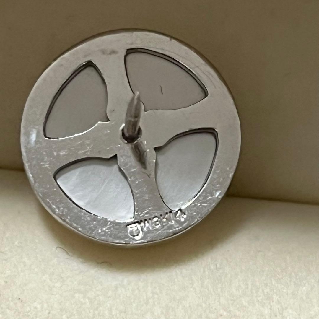 タサキTASAKI K14WG silverマベパールカフス タイピン