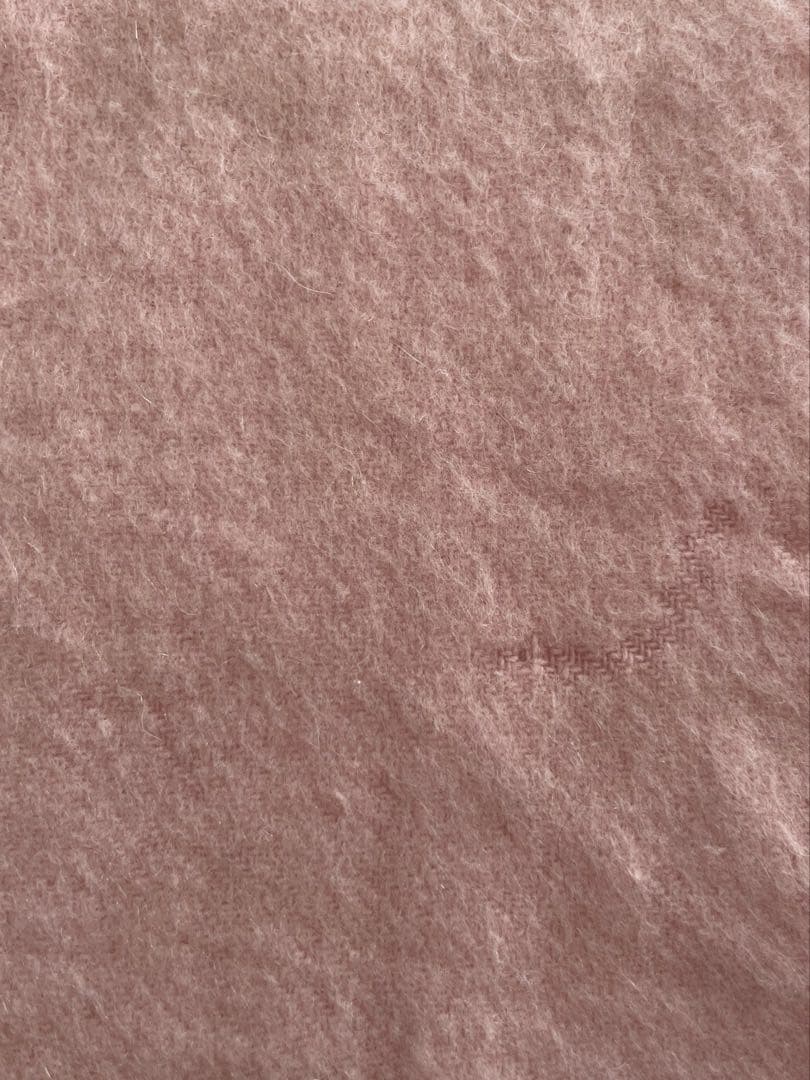 HERMES カシミヤ マフラー ピンク フリンジ付き