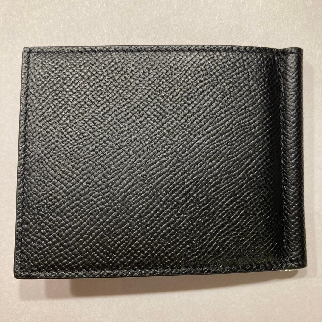 ダンヒル レザー製ブラックマネークリップ