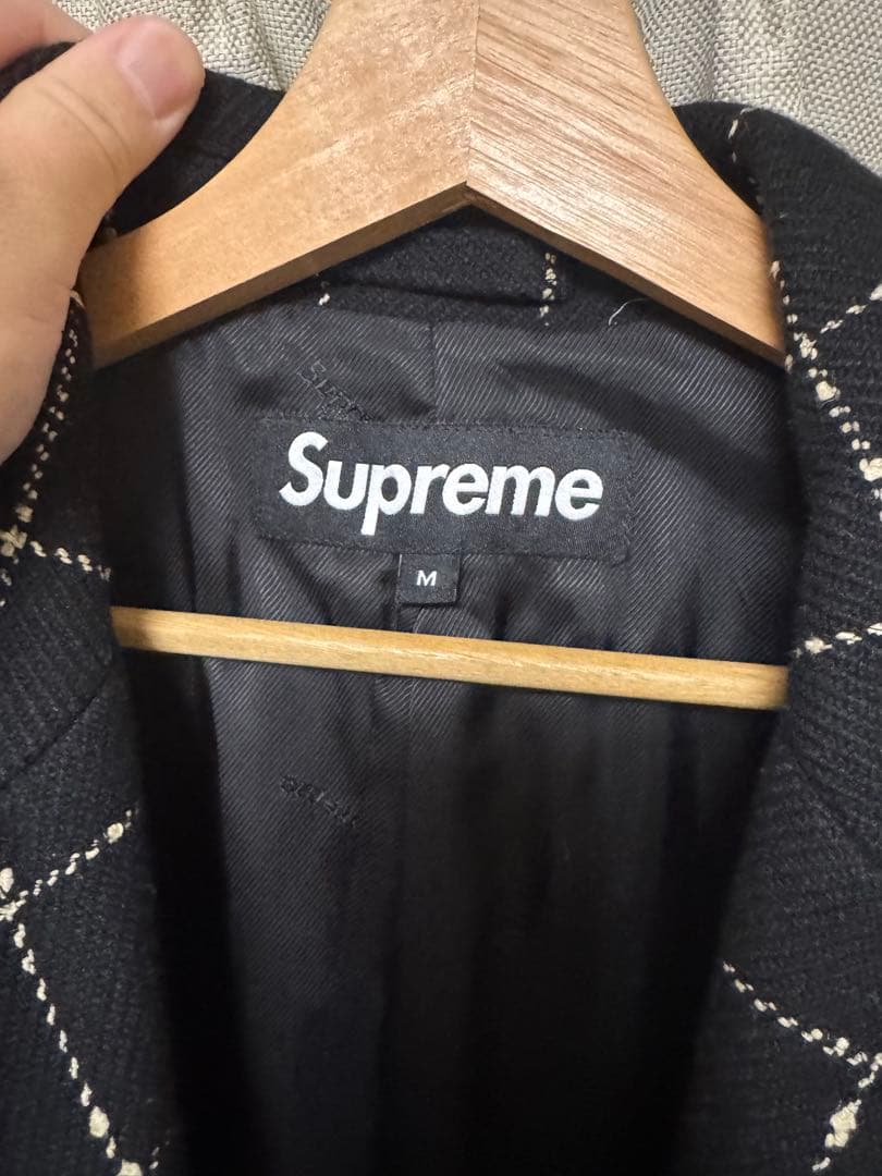 ジャケット・アウター supreme 19AW Wool Windowpane Overcoat