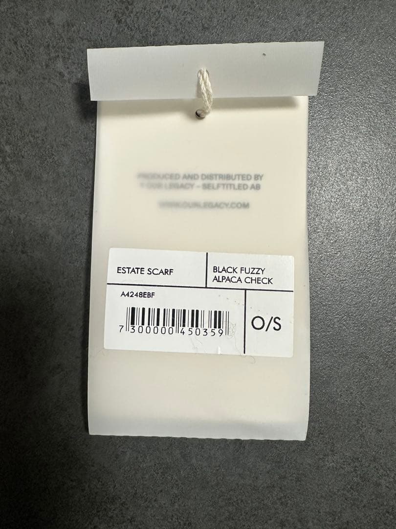 OUR LEGACY アワーレガシー マフラー 24AW