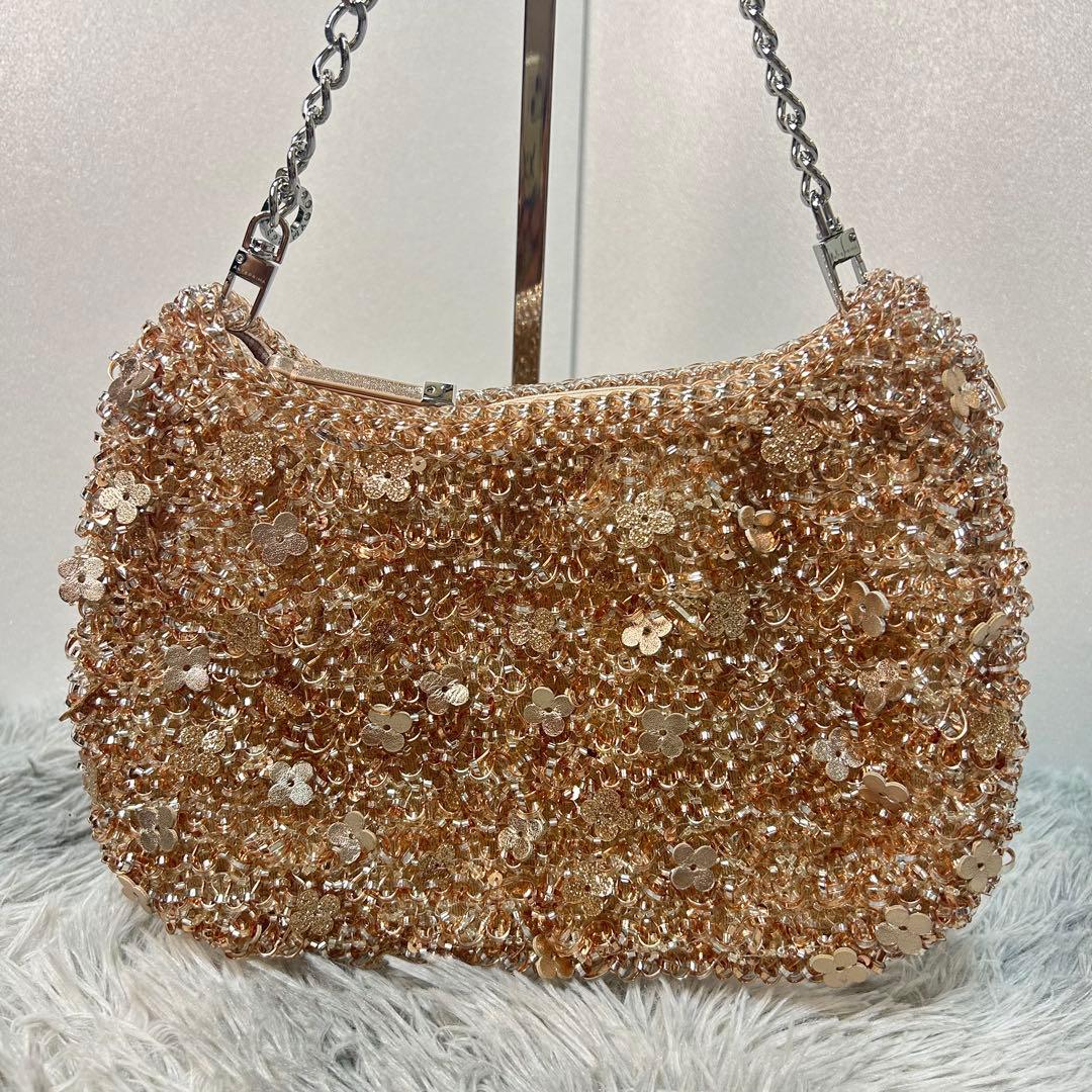 【美品】アンテプリマ ワイヤーバッグ フィオリトゥーラ ローズシルバーゴールド