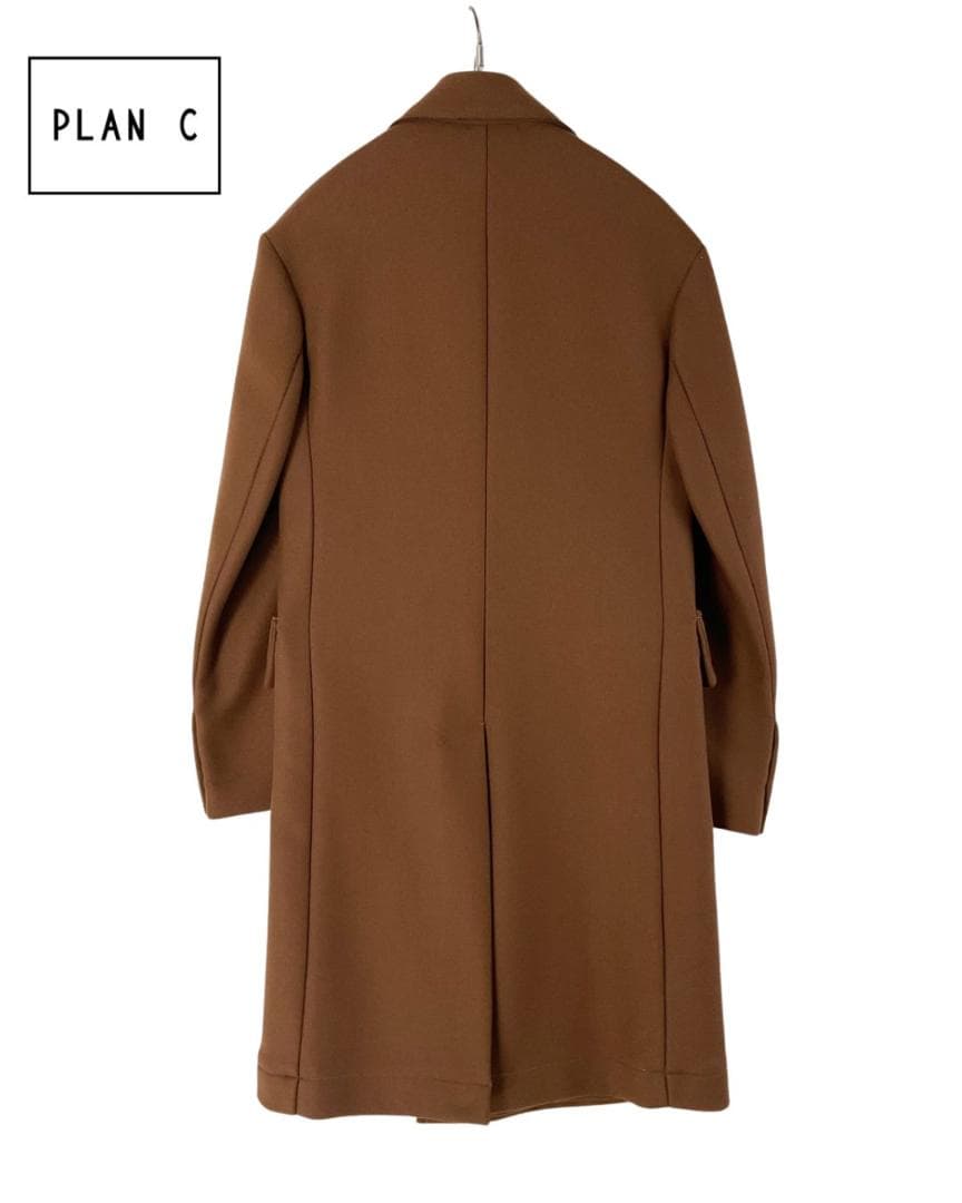 【新品】Plan C ウールレイヤードロングコート 38 定価29万円