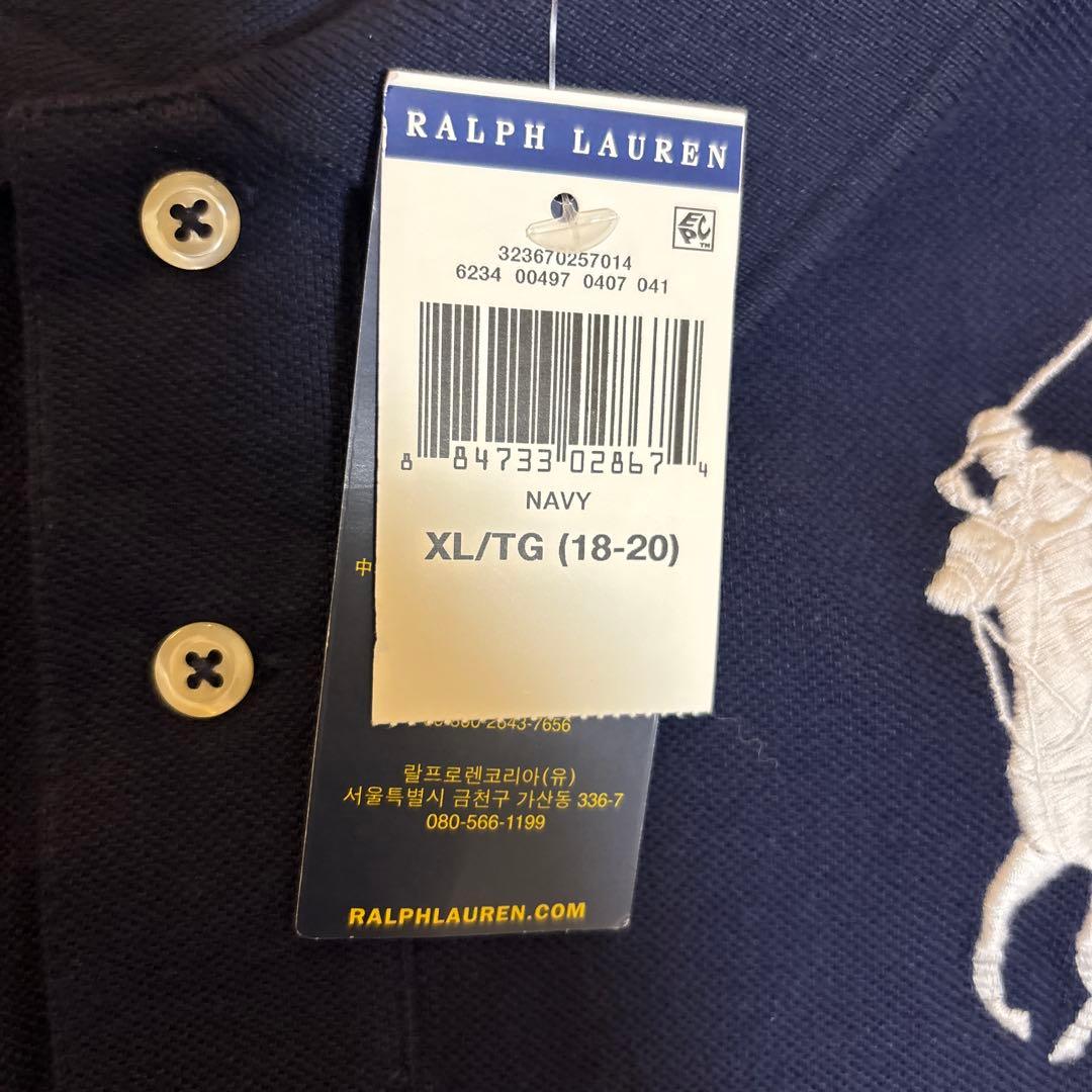 新品 Polo Ralph Lauren ビッグポニー ポロシャツ ネイビー