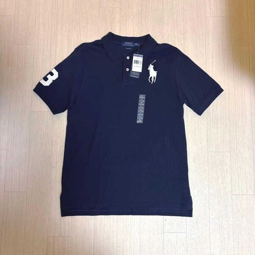 新品 Polo Ralph Lauren ビッグポニー ポロシャツ ネイビー