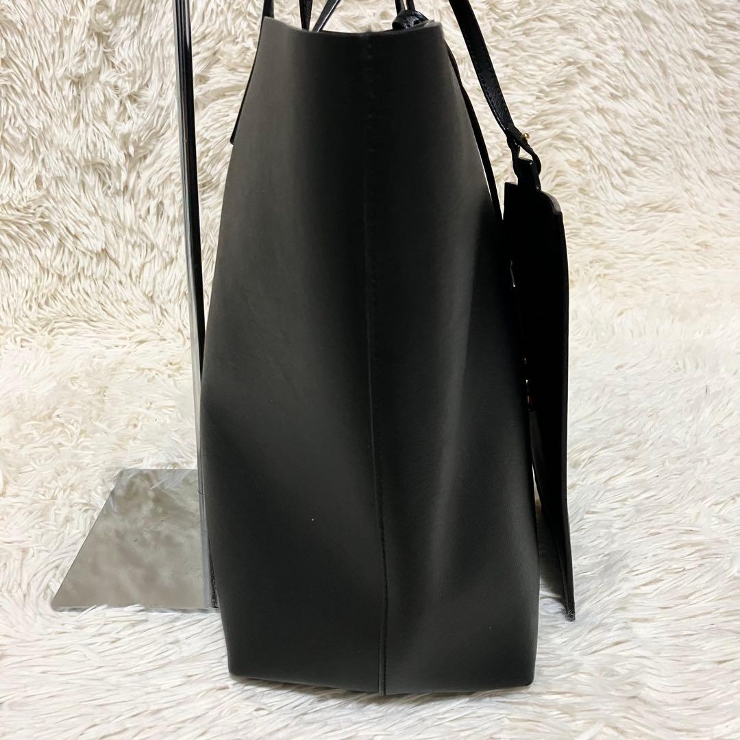 【極美品】 サンローラン ショッピングトート ポーチ付き A4収納