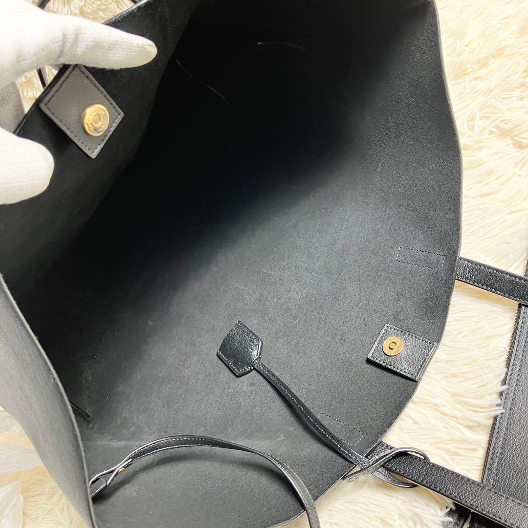 【極美品】 サンローラン ショッピングトート ポーチ付き A4収納