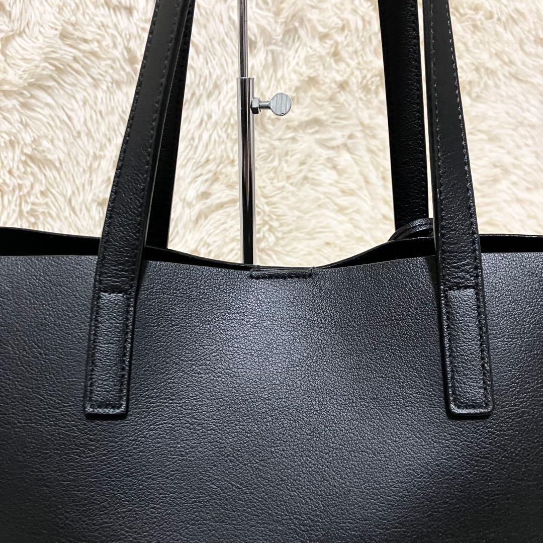 【極美品】 サンローラン ショッピングトート ポーチ付き A4収納