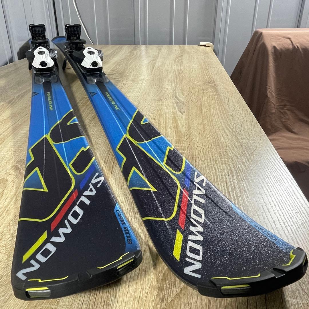 【極美品】SALOMON（サロモン）170cmスキー板 125cmストックセット