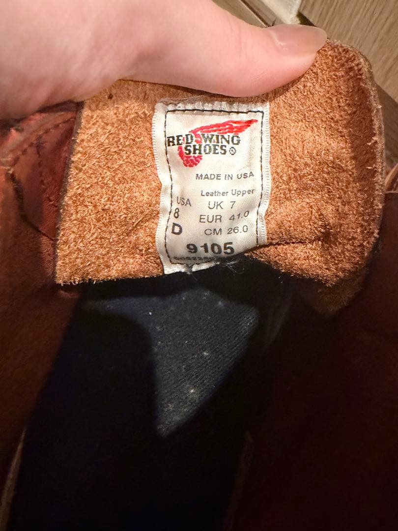 本日23:59迄値下げ中⚠️ REDWINGレッドウィング9105 レッドブラウン