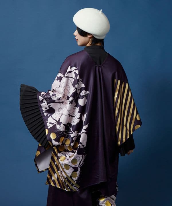 二部式着物　秋冬新作　カヤ　耀う牡丹羽織　耀う牡丹袴風パンツ　セットアップ