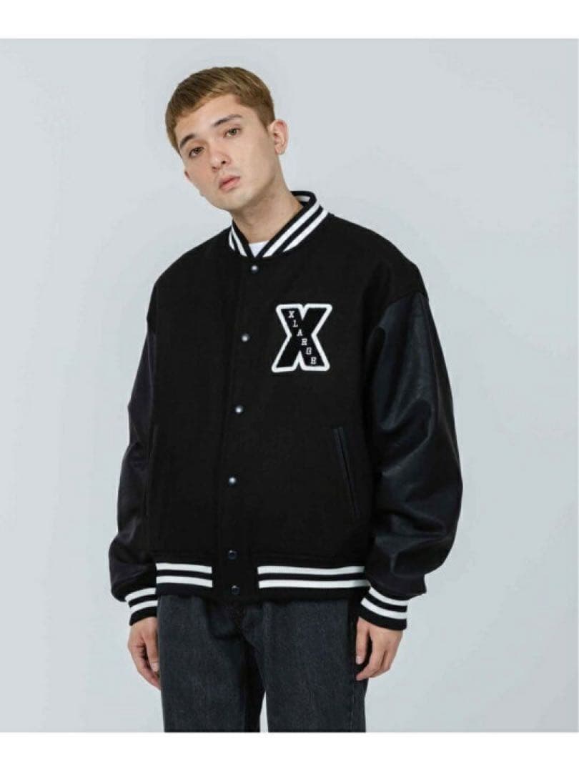 XLARGE スタジャン　ブラック 黒　サイズ　L