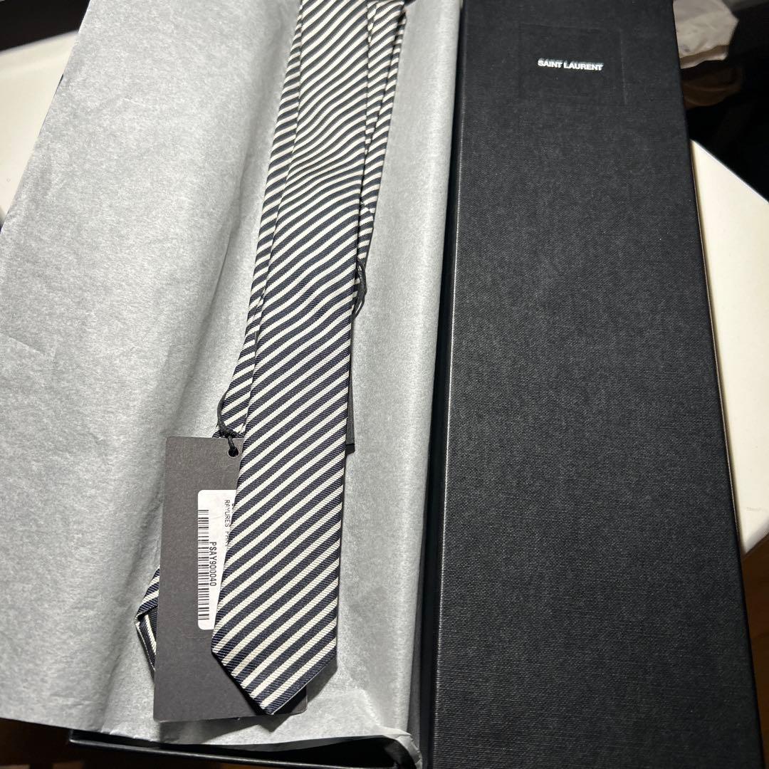 SAINT LAURENT PARIS サンローラン パリ ネクタイ ストライプ