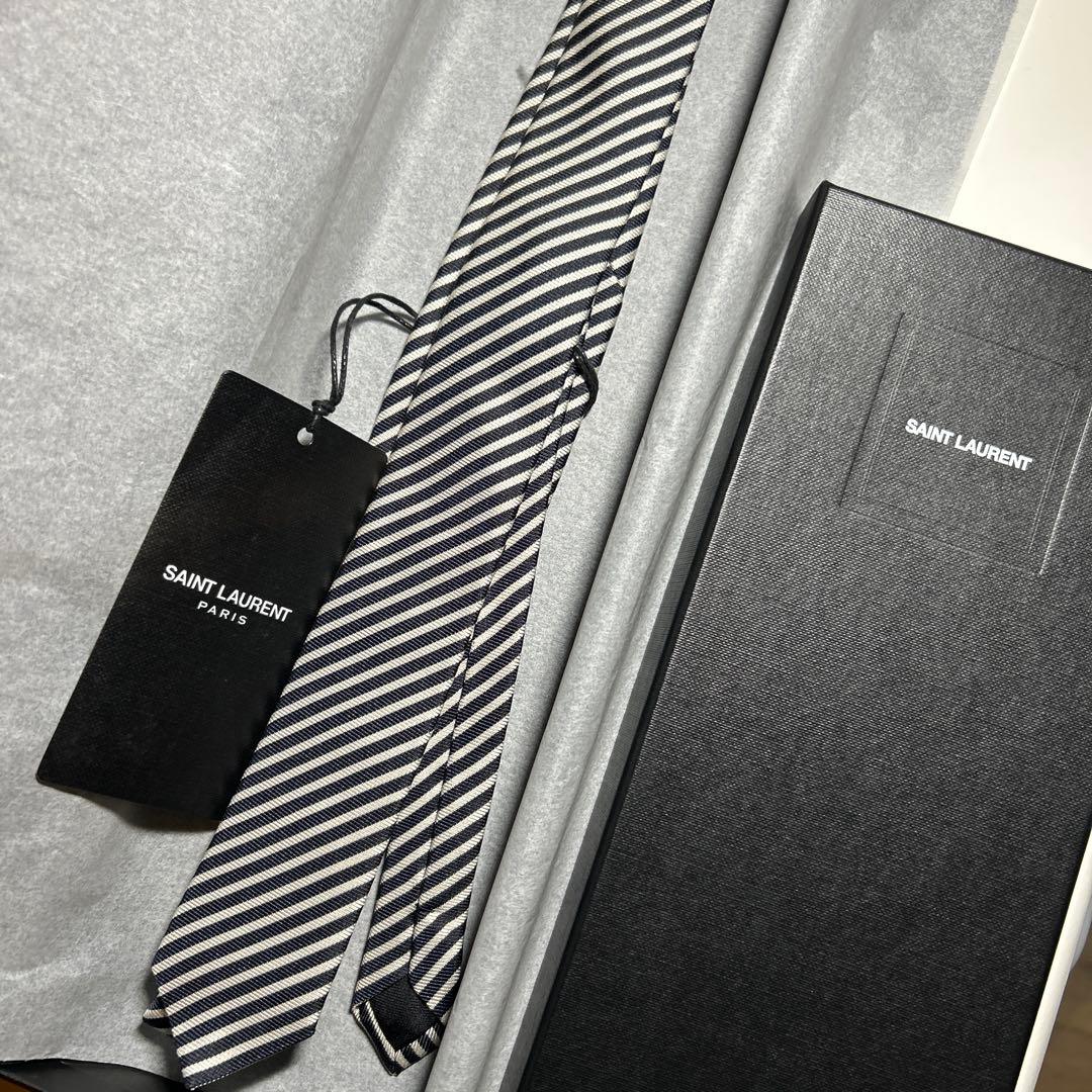 SAINT LAURENT PARIS サンローラン パリ ネクタイ ストライプ