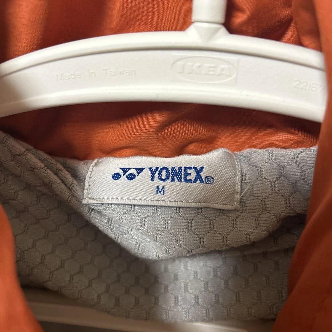 YONEX フード付きウォームアップジャケット Mサイズ オレンジ