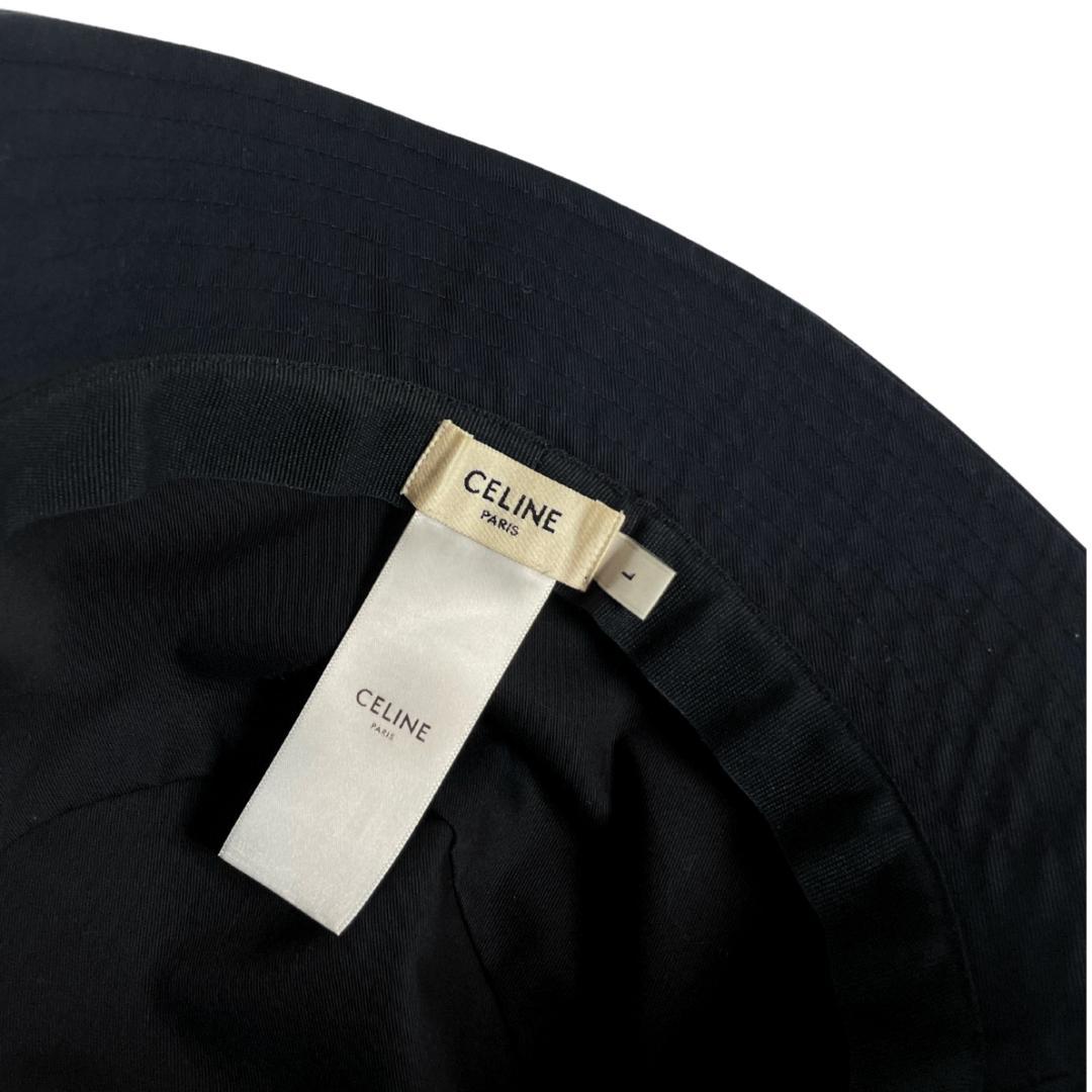 【新品】CELINE セリーヌ ロゴ バケットハット ブラック