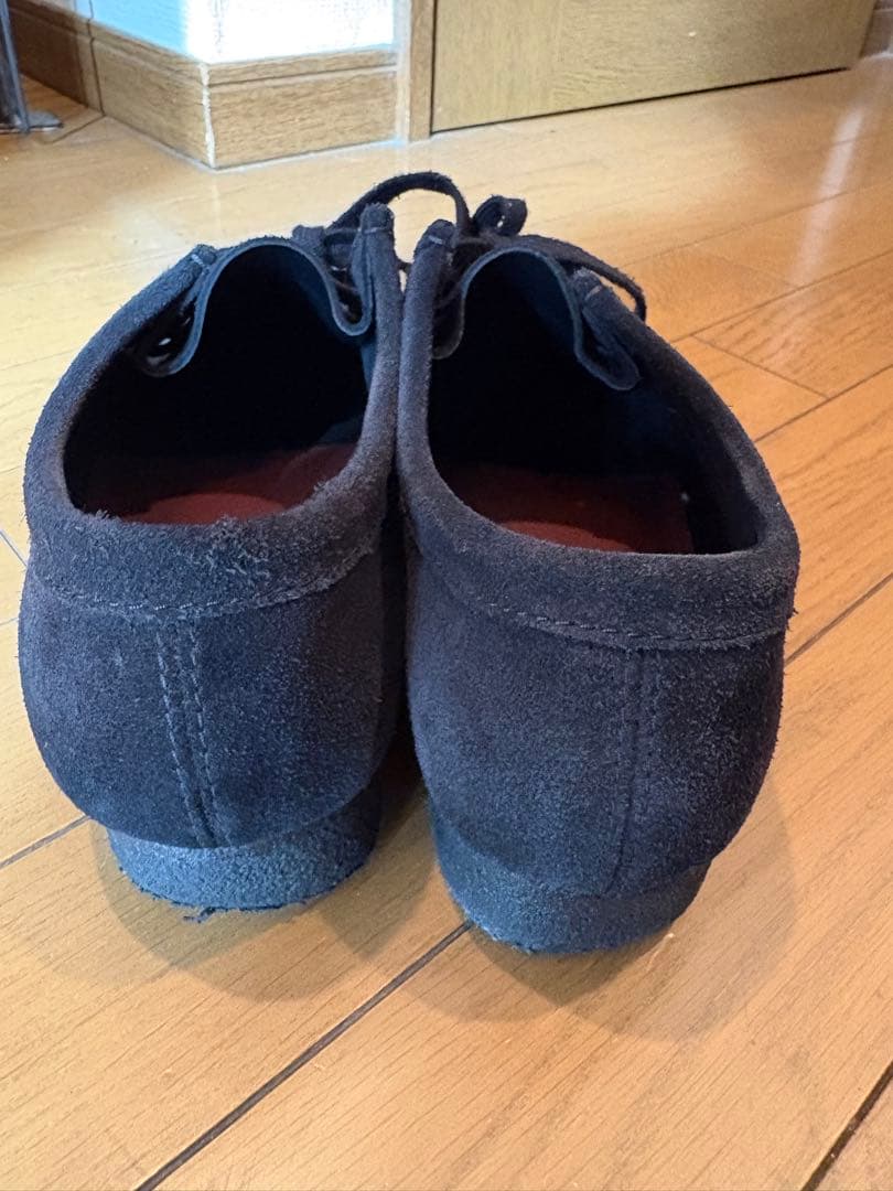 【即日配送】CLARKS wallabees ブラック　25cm