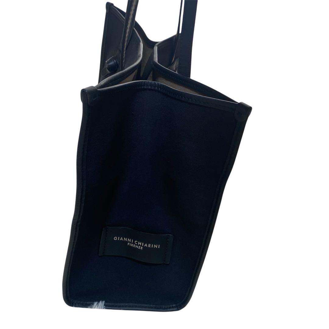 美品✨GIANNI CHIARIN マルチェッラ　M トートバッグ　黒