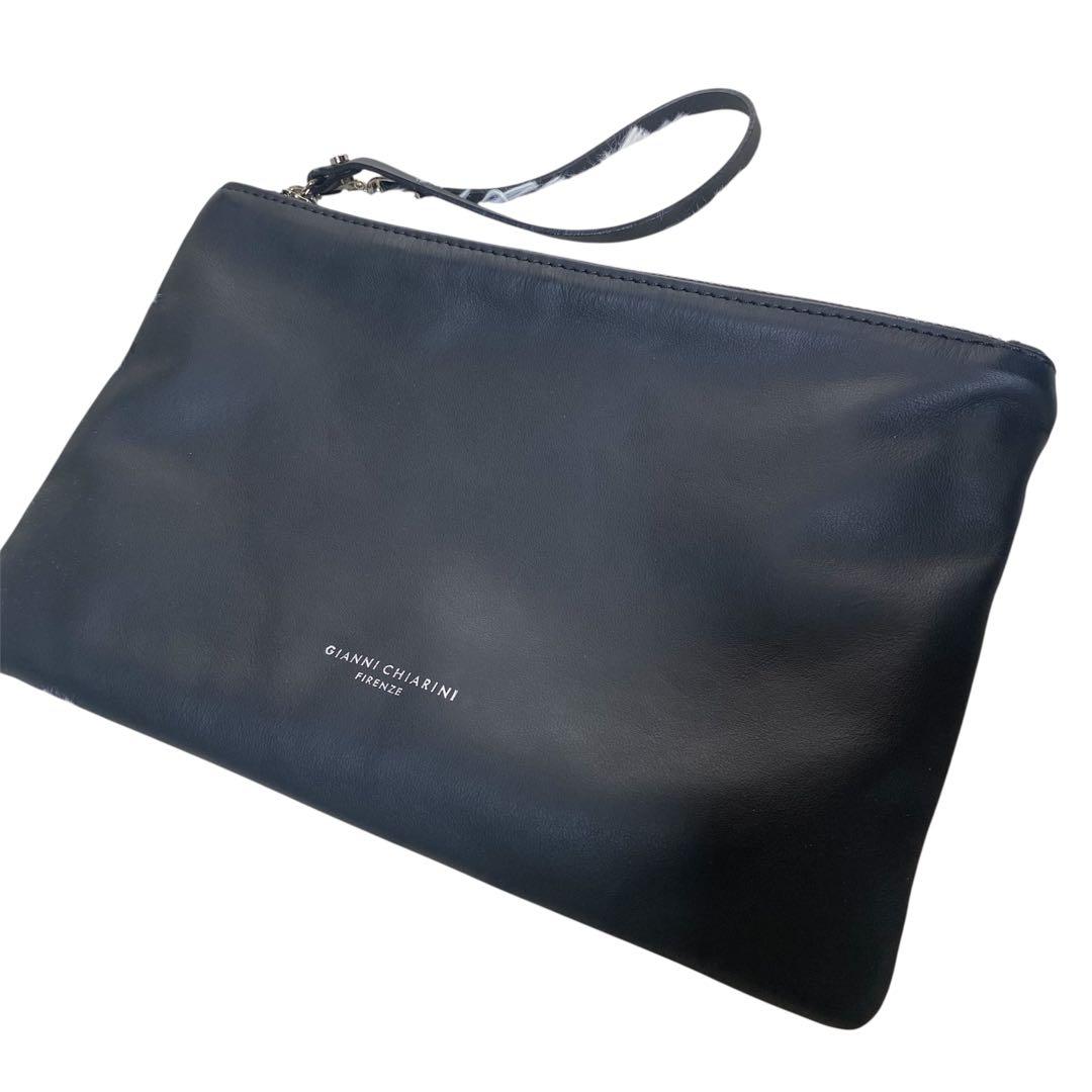 美品✨GIANNI CHIARIN マルチェッラ　M トートバッグ　黒