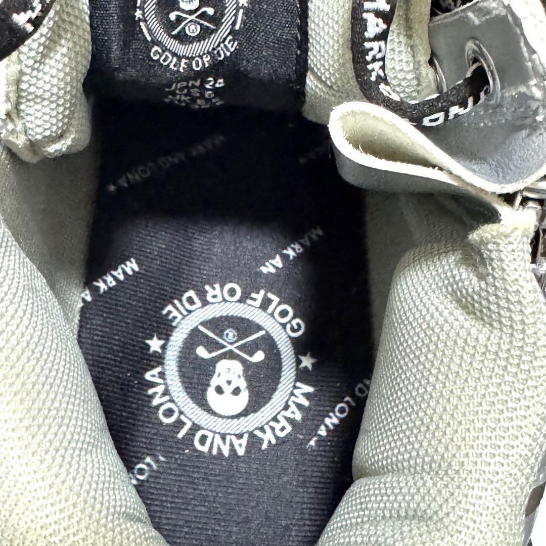 セール中MARK&LONAマークアンドロナシルバー スパイクレスシューズ24cm