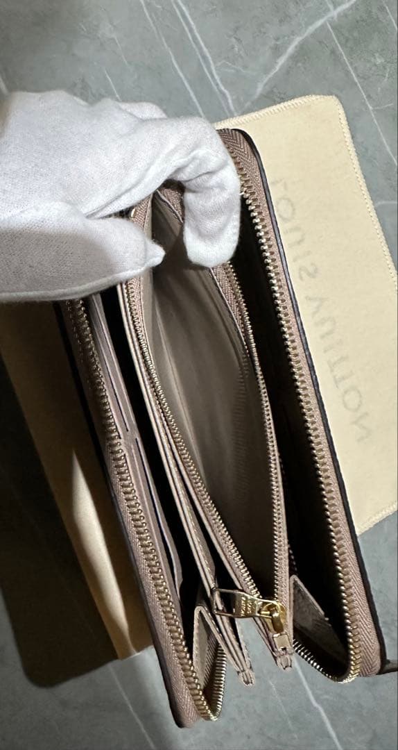 美品　ルイヴィトン アンプラント ジッピーウォレット トゥルトレール 財布