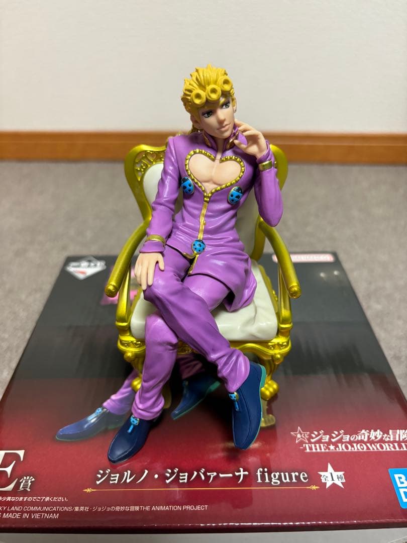 ジョジョワールド　1番くじ　E賞　ジョルノ・ジョバァーナ フィギュア