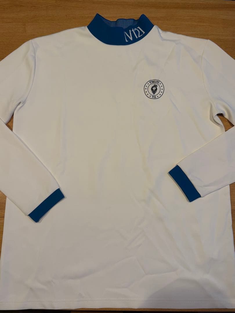 V12ゴルフ 長袖モックネックシャツ　XXL