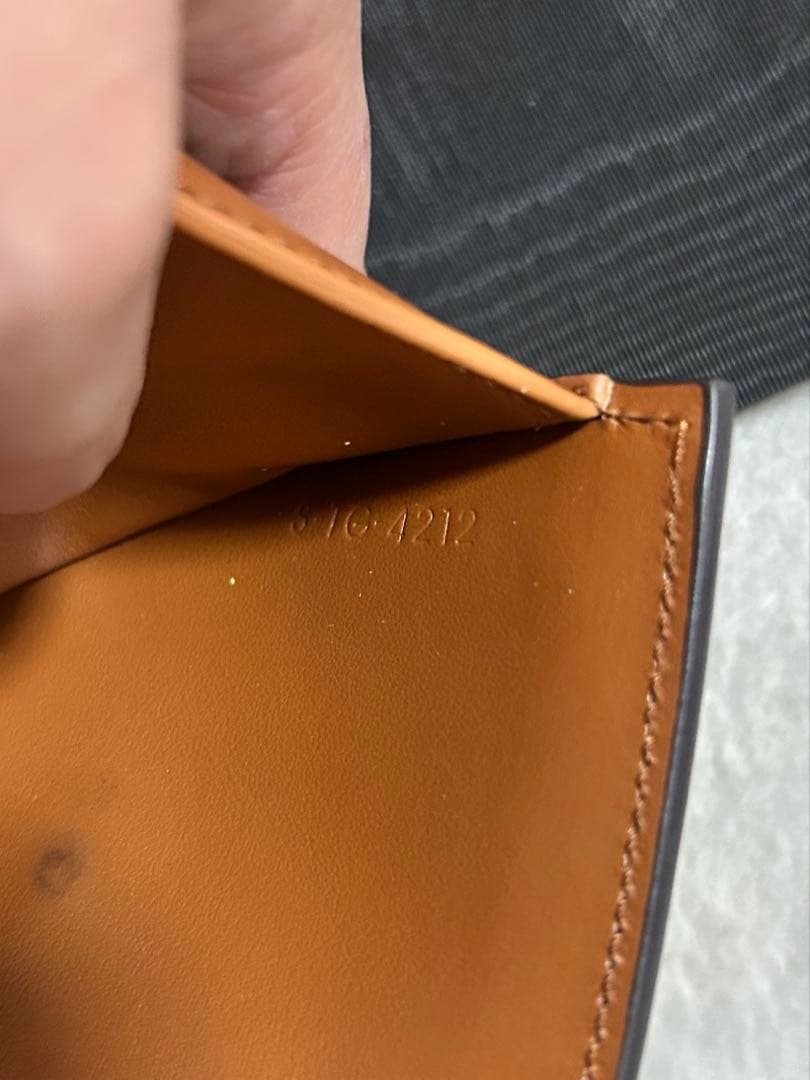 CELINE スモールフラップウォレット トリオンフ カーフスキン