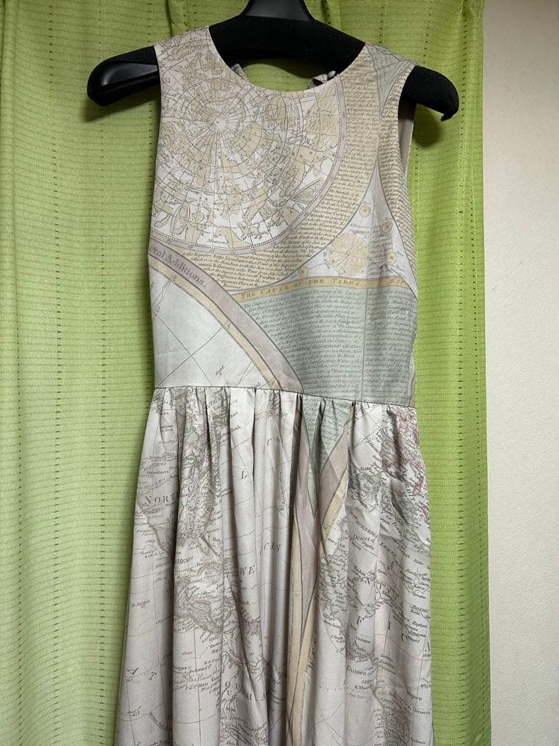ワンピース CARTOGRAPHIC PATTERN DRESS