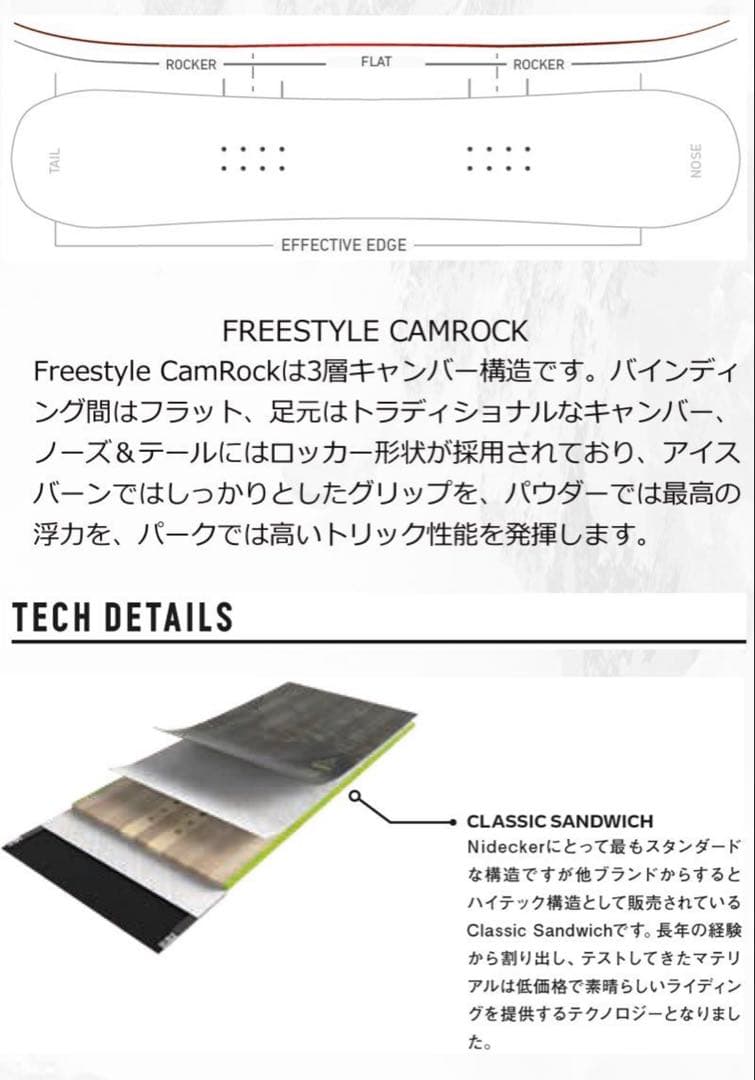 22-23 NIDECKER SCORE スノーボード 152 FLUX PR