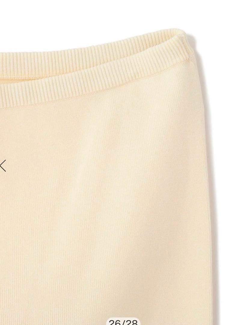 etretokyo エトレトウキョウ　ハイゲージバイカーニットパンツ