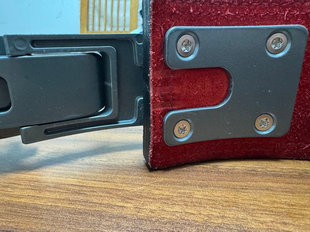 SBD パワーリフティング トレーニングベルト 黒赤