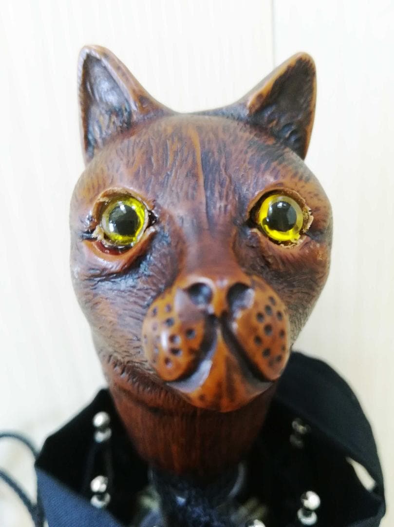 Guy de jean 折り畳み傘 雨/日傘兼用：ネコ（プルーン）