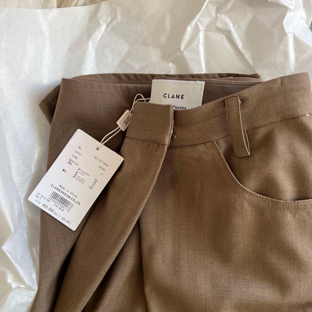 clane 田中みな実コラボパンツ　ベージュサイズ2