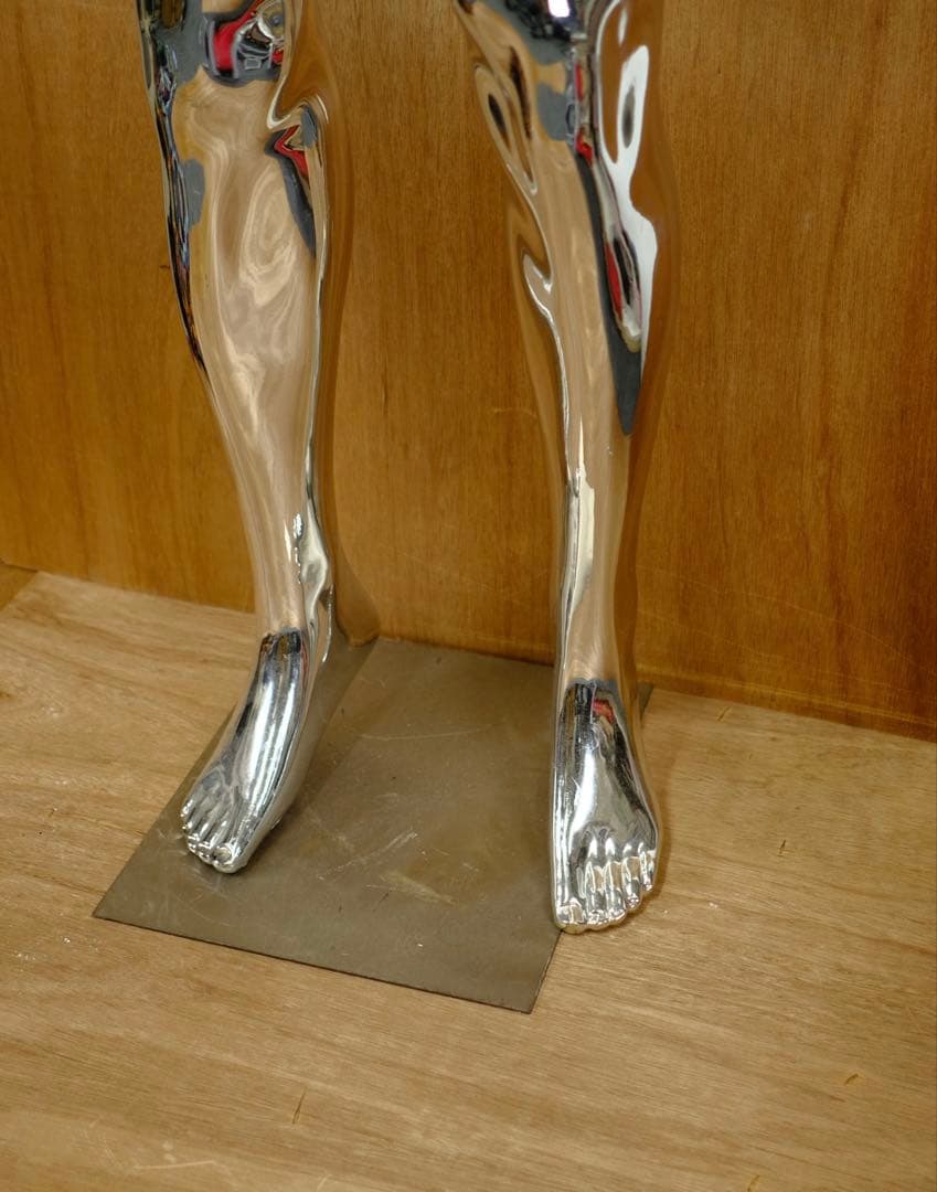 アンティーク　メタリック　トルソー　脚　お尻　下半身　古道具　オブジェ