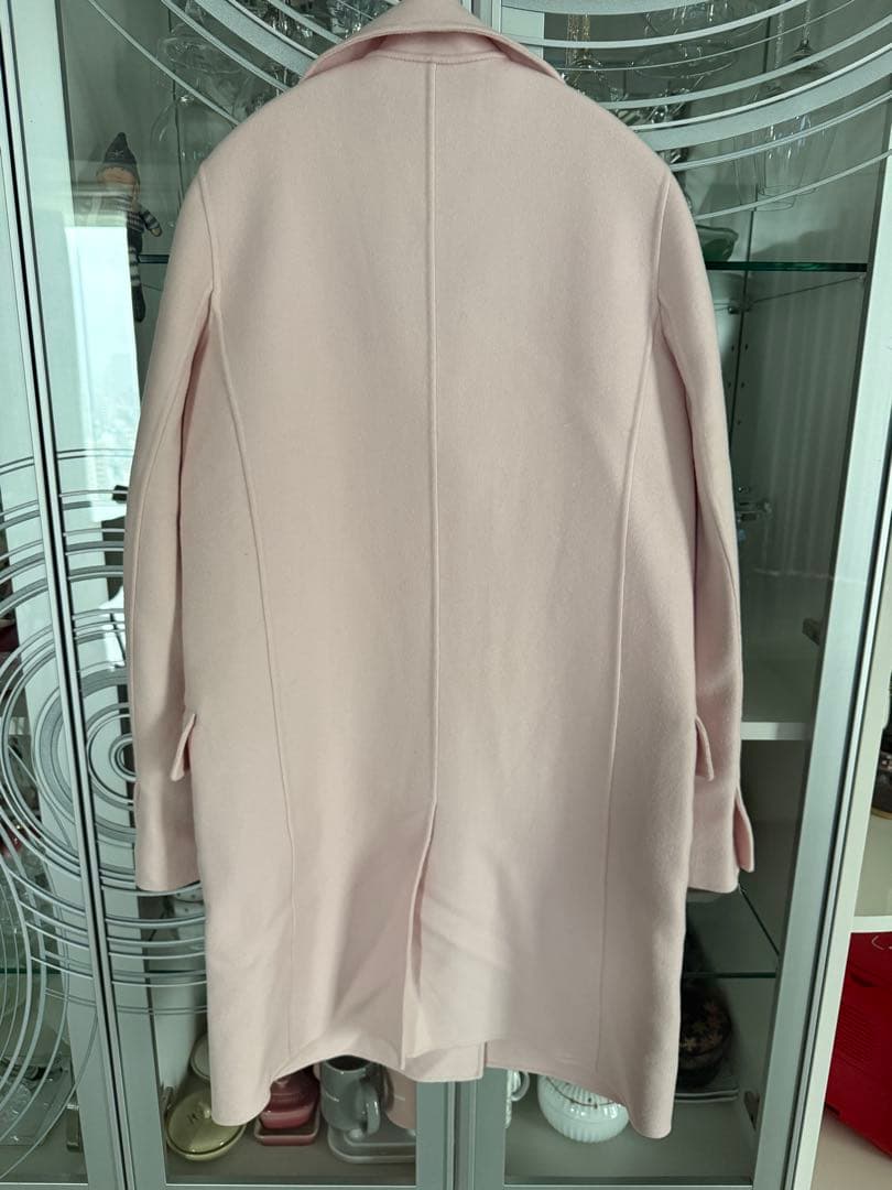 Dior イタリア製　100％カシミヤ桜ピンクの薄めコート
