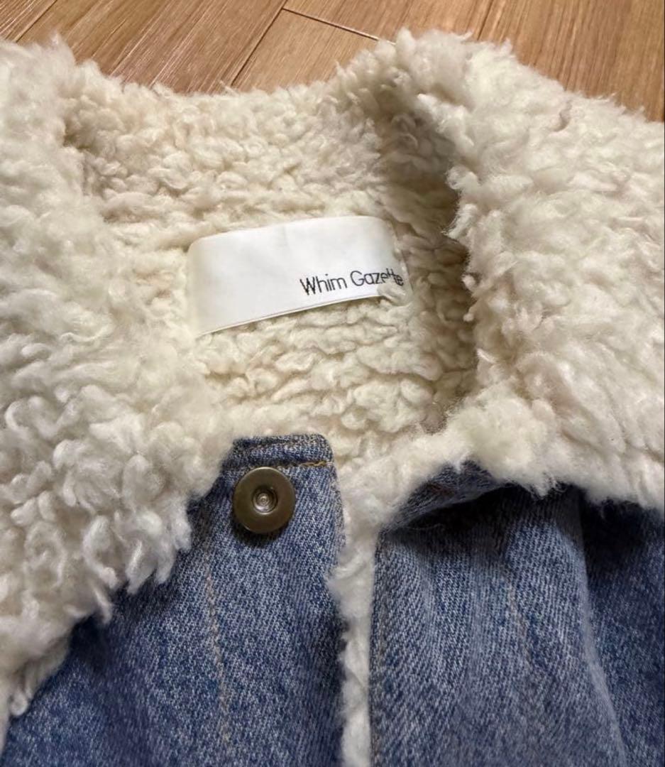 Whim Gazette DENIMボアブルゾン