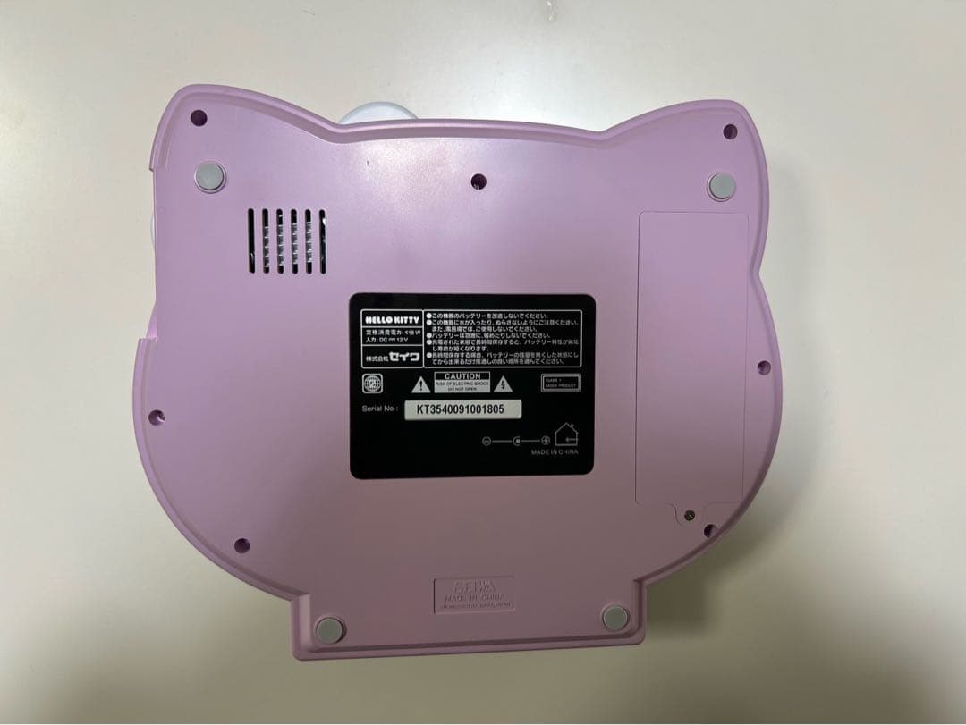 ハローキティ　フェイス形　DVDプレーヤー　動作確認済み